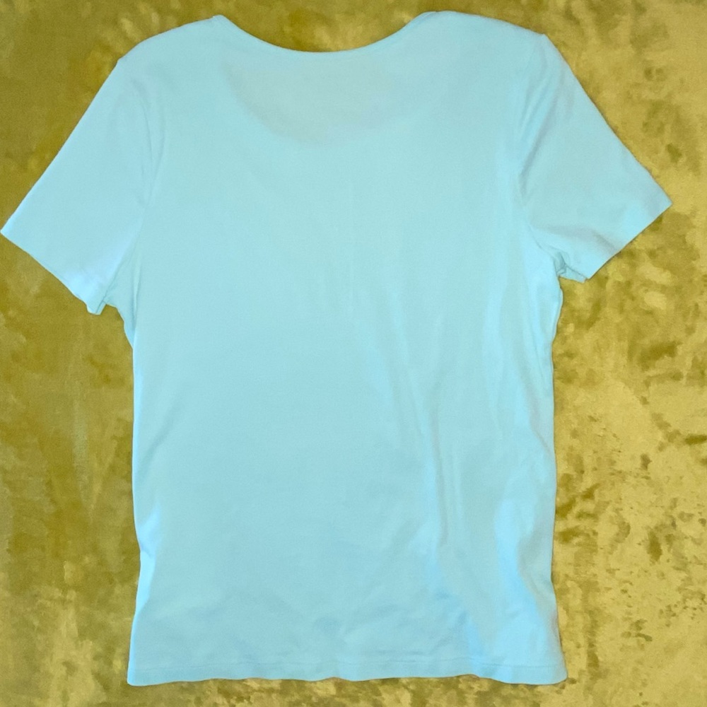 White Stag Baby Blue Shirt Short Sleeve Women’s Casual Top - Picture 2 of 3
